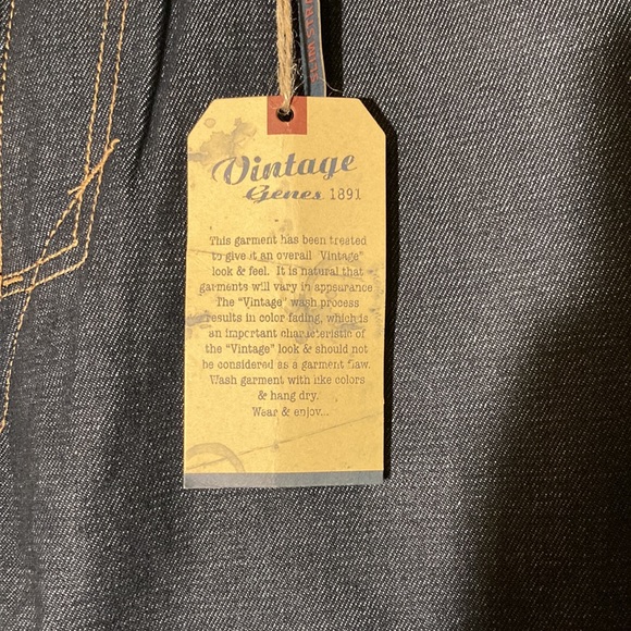 NWT Vintage genes, mens  dark gray blue jean are stretch and comfortable. - Picture 5 of 8